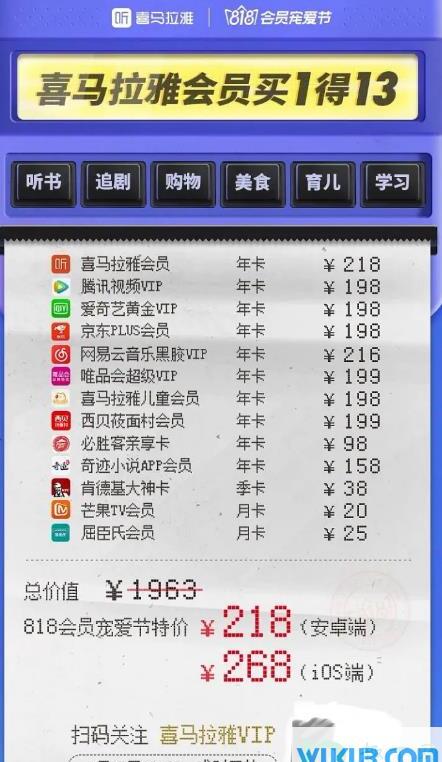 喜马拉雅会员买1得13真的吗