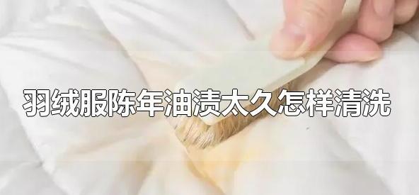 羽绒服陈年油渍太久怎样清洗