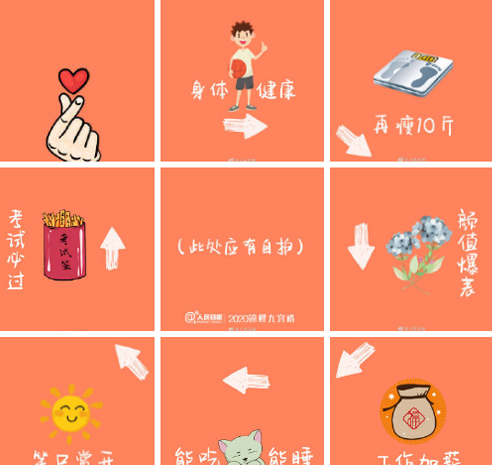 2020年朋友圈跨年九宫格图片超有趣