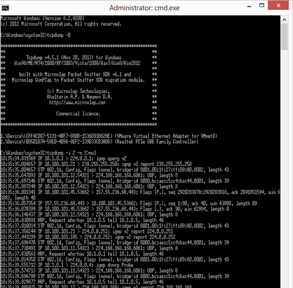 TCPDUMP(数据抓包工具)