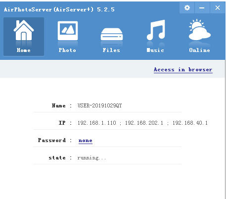 AirPhotoServer(图片web服务器)
